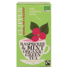 Clipper Raspberry & Mint Organic Green Tea Bio (20 Theezakjes)