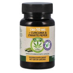 Jacob Hooy CBD capsules 10 mg + Curcuma & Zwarte Peper (30 capsules)