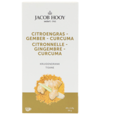 Jacob Hooy Citronnelle gingembre curcuma - 20 sachets