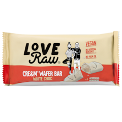 LoveRaw Gaufrettes Fourrées Chocolat Blanc Vegan - 45g