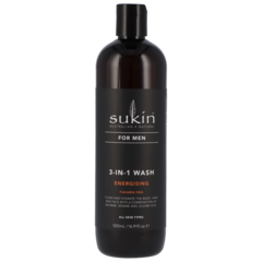 Sukin For Men Nettoyant 3-en -1 énergisant - 500ml