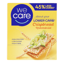 WeCare Lower Carb Crispbread Crackers - 100g