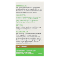 Afbeelding 3 voor Arkocaps Javaanse Thee (45 Capsules)