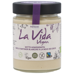 La Vida Vegan Pâte à tartiner blanche à la noix de coco (270 g)