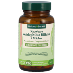 Kauwbare Acidophilus Bifidus 2mld Aardbei - 120 kauwtabletten