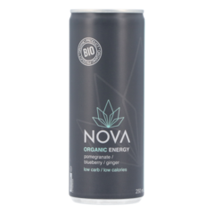 Nova Organic Energy Grenade, myrtille et gingembre (250 ml)