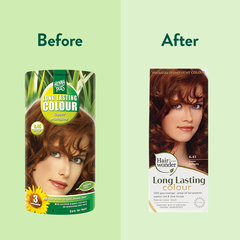 Afbeelding 3 voor Hennaplus Long Lasting Colour 6.45 Copper Mahogany - 100ml