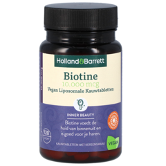 Holland & Barrett Biotine 10.000 mcg Vegan Liposomale Kauwtabletten (120 kauwtabletten)