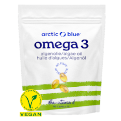 Arctic Blue Oméga 3 Huile d'Algues DHA + Vitamine D - 90 capsules