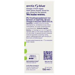 Afbeelding 3 voor Vegan Omega 3 Algenolie DHA en ALA - 150ml