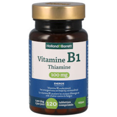 Holland & Barrett Vitamine B1 Thiamine 100mg - 120 comprimés