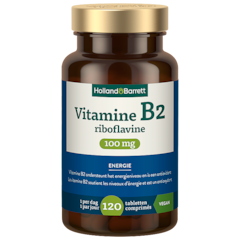 Holland & Barrett Vitamine B2 Riboflavine 100mg - 120 comprimés