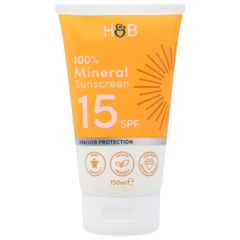 Holland & Barrett 100% Mineral Sunscreen SPF15 - 150ml