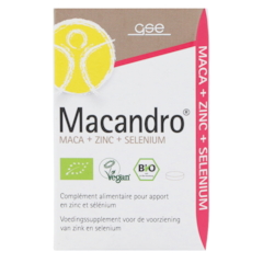 GSE Macandro Maca + Zinc + Sélénium Bio - 75 comprimés