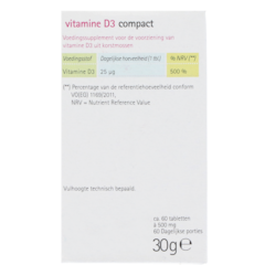 GSE Vitamine D3 Compact (60 tabletten)