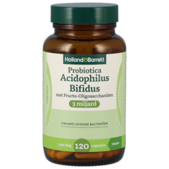 Holland & Barrett Probiotica Acidophilus Bifidus met Fructo-Oligosacchariden 3mld - 120 capsules
