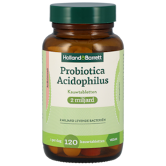 Holland & Barrett Probiotica Acidophilus Kauwtabletten 2 miljard Aardbeiensmaak - 120 kauwtabletten