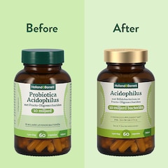 Afbeelding 3 voor Probiotica Acidophilus met Fructo-Oligosacchariden 10mld - 60 capsules