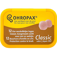 OHROPAX®️ Classic Bouchons d'oreille en Cire - 12 pcs.