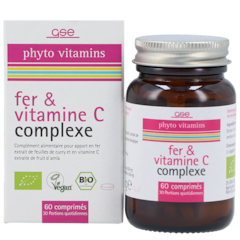 GSE IJzer & Vitamine C Complex - 60 tabletten