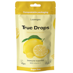 True Drops Pastilles contre la Toux Citron et Vitamine C - 30 pastilles