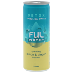 FUL Sparkling Spirulina Drink Lemon Ginger - 250ml