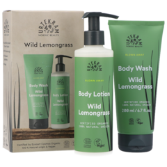 Urtekram Wild Lemongrass Giftbox (Body Lotion 245ml + Body Wash 200ml)