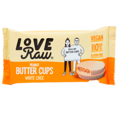 LoveRaw Peanut Butter Cups Chocolat Blanc Vegan - 2 x 17g