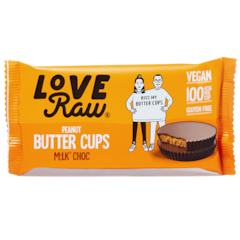 LoveRaw Peanut Butter Cups Chocolat Vegan - 2 x 17g
