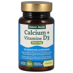 Holland & Barrett Calcium et Vitamine D3 600mg - 60 comprimés