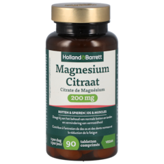 Holland & Barrett Citrate de Magnésium 200 mg - 90 comprimés