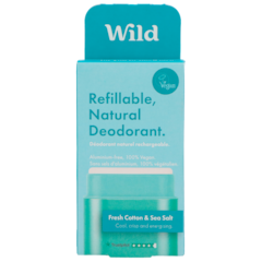 Wild Deodorant Fresh Cotton & Sea Salt - 40g