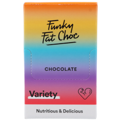 Funky Fat Foods Variety Box Barres de Chocolat - 10 x 50 g
