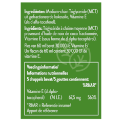 Holland & Barrett Vitamine E Druppels Met MCT Olie - 60ml