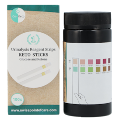 Go-Keto Urinesticks Glucose & Ketose – 100 stuks