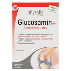 Physalis Glucosamin+ Chondroïtine et MSM - 60 comprimés