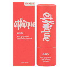 Ethique 'Juicy' Baume à Lèvres Pamplemousse Rose et Vanille - 9 g