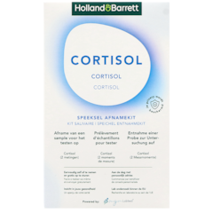 Cortisol Speekseltest - 1 kit, 2 metingen