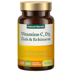 Vitamine C, D3, Zink & Echinacea - 120 tabletten