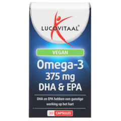 Lucovitaal Vegan Omega-3 375mg DHA & EPA - 30 capsules