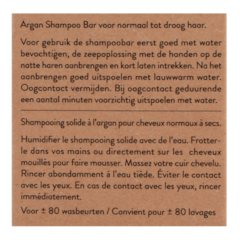 De Tuinen Argan Shampoo Bar - 80 wasbeurten