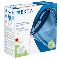 BRITA Carafe Filtrante 'Marella' Bleue + 1 filtre MAXTRA PRO - 2.4l
