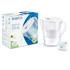 BRITA Carafe Filtrante 'Marella XL' Blanche + 1 filtre MAXTRA PRO - 3.5l