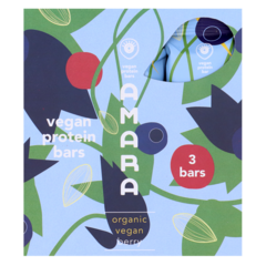 Amara Vegan Protein Bars Berry Bio - 3 x 40g