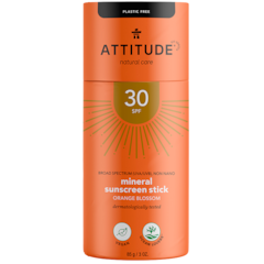 Attitude Bâton Solaire Minéral SPF30 Fleur d'Oranger - 85g