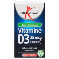 Lucovitaal Vitamine D3 25 mcg - 90 kauwtabletten