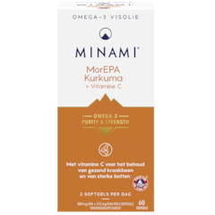 MINAMI Omega-3 MorEPA Kurkuma + Vitamine C - 60 softgels