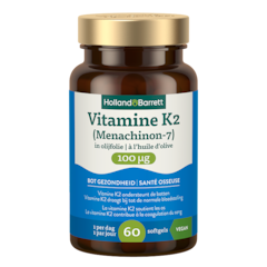 Vitamine K2 (Menachinon-7) In Olijfolie 100mcg - 60 softgels