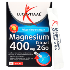 Lucovitaal Citrate de Magnésium 2Go 400mg - 14 sachets