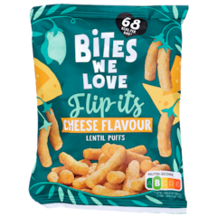 Bites We Love Flip-its Lentil Puffs Vegan Cheese - 18g